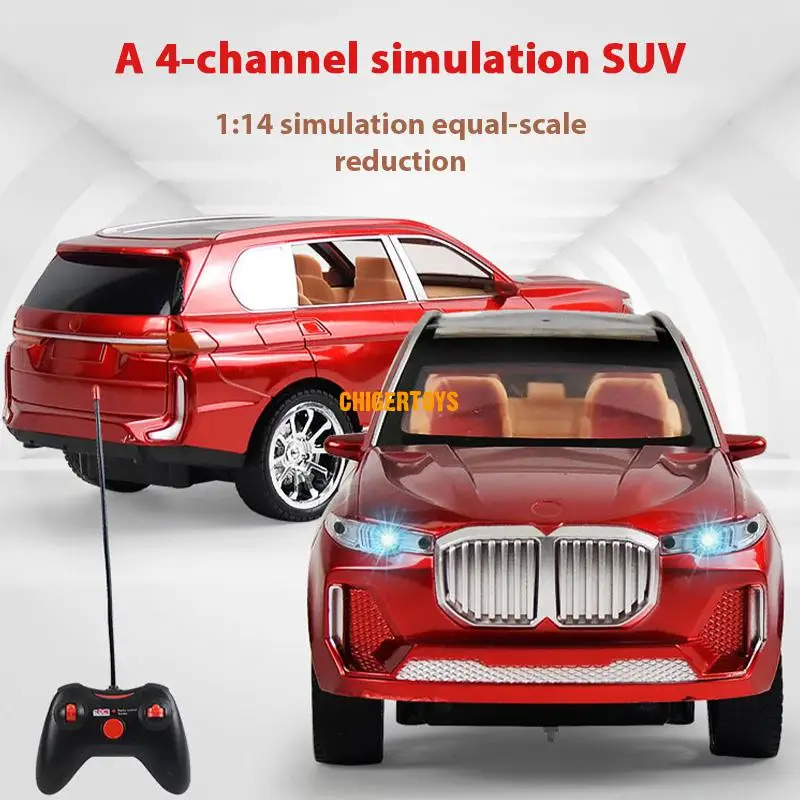 

1:18 SUV Car Model cruiser Wireless Remote Control Car Toy Simulation Alloy 4 Channel Remote Control X5 Off-road Toy Car