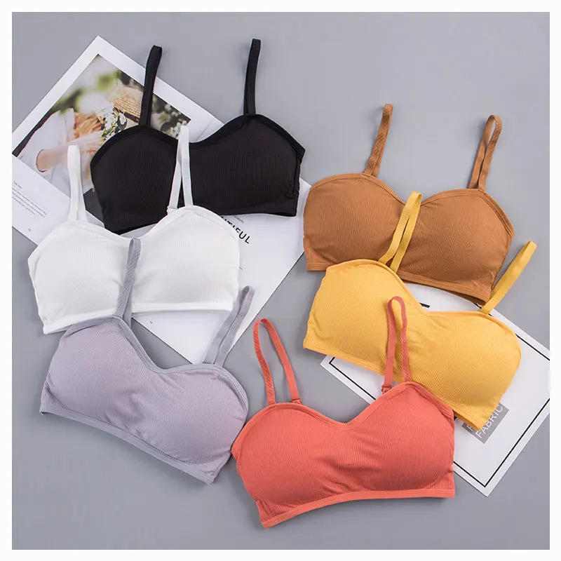 Women Lingerie Bra 3D Sexy Cotton Seamless Sport U Type Backless Strapless Push Up Bralette