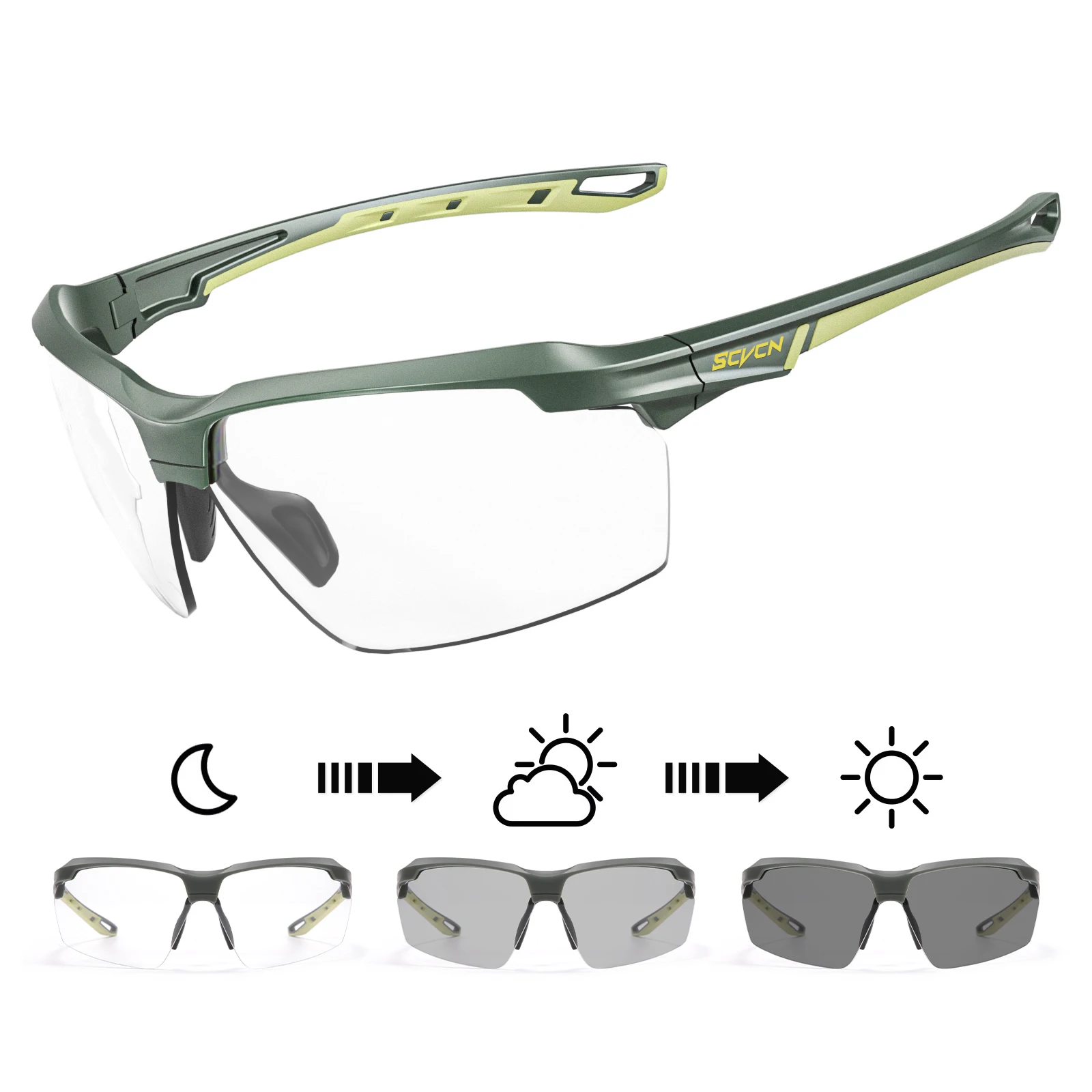 Enhanced Outdoor Photochromic Shockproof Sunglasses