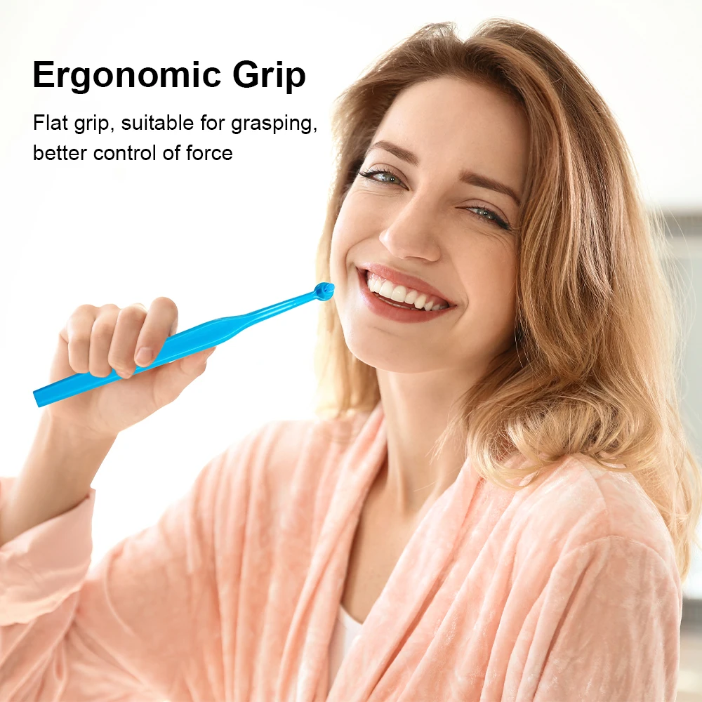 작은 헤드 싱글빔 부드러운 치아 세척 칫솔 교정용 치간 브러쉬 부드러운 모 인공치아 성인 구강 관리 도구