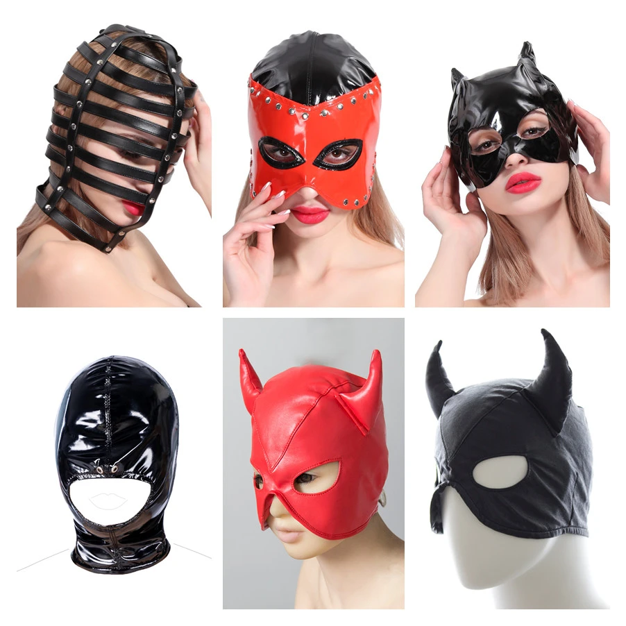 Exotic Accessories of Wetlook Leather Sex Eye Mask for Sexy Lingerie Porn  Masque Fetish Blindfolded Patch Cosplay Flirting| | - AliExpress