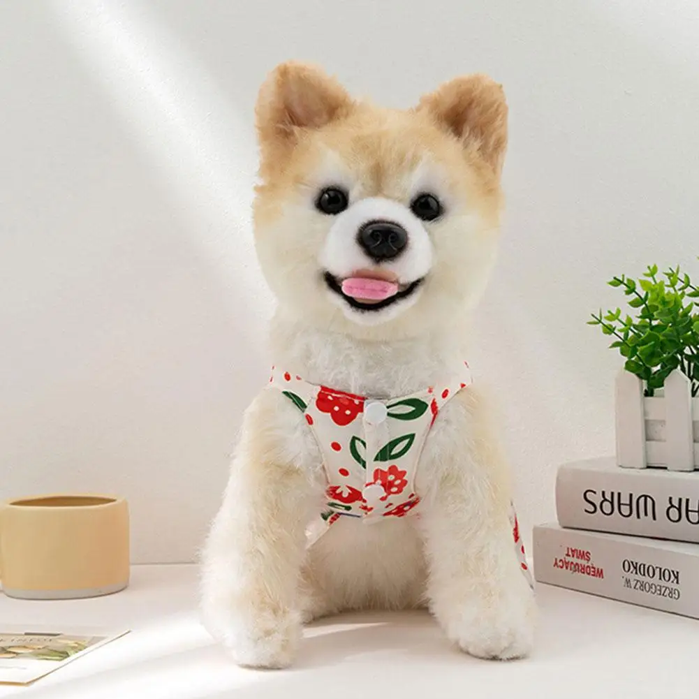 강아지 공주 원피스 얇은 옷, 꽃 인쇄 원피스, 강아지 공주 고양이 꽃, 애완 동물 원피스 공주 용품, 여름 O9O9