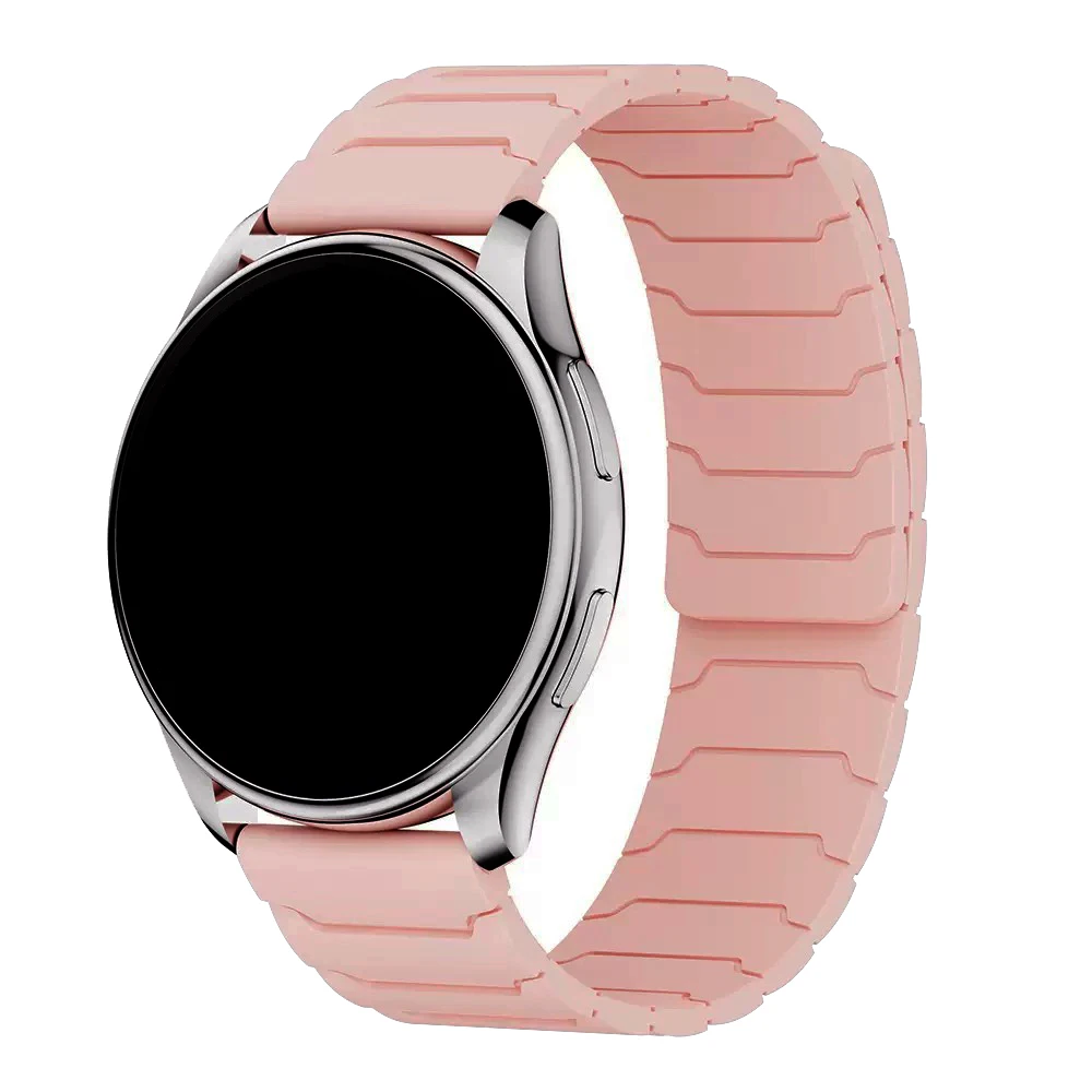 Magnetic Silicone Watchband with Adjustable Loop Strap