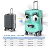 Funny Expression Suitcase Cover Holiday 3d Cartoon Face Fun Luggage Accesories Business Protection 6