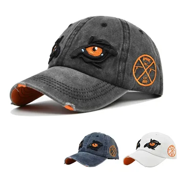 Berretti da baseball in cotone lavato per donna uomo cappello snapback con ricamo Eagle Eye cappello da papà vintage berretto da camionista Casquette per sport all'aria aperta 1