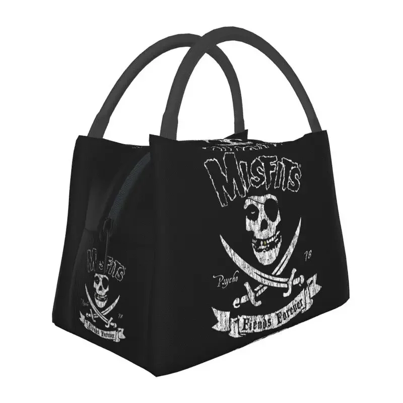 

Изолированная сумка для ланча Misfits в стиле панк-рок для женщин, водонепроницаемая Термосумка для ланча, термобокс для офиса, пикника, путешествий