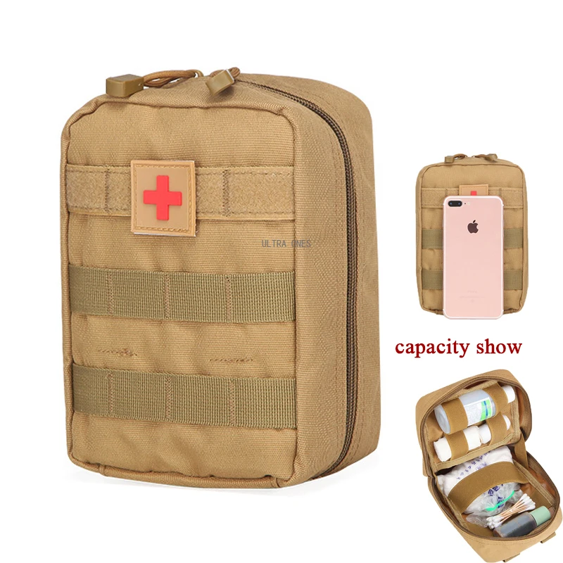 

Tactical EMT Pouch Molle EDC Bag Outdoor First Aid Kits Hunting Hiking Camping Emergency Pack Military Sports Survival Bags