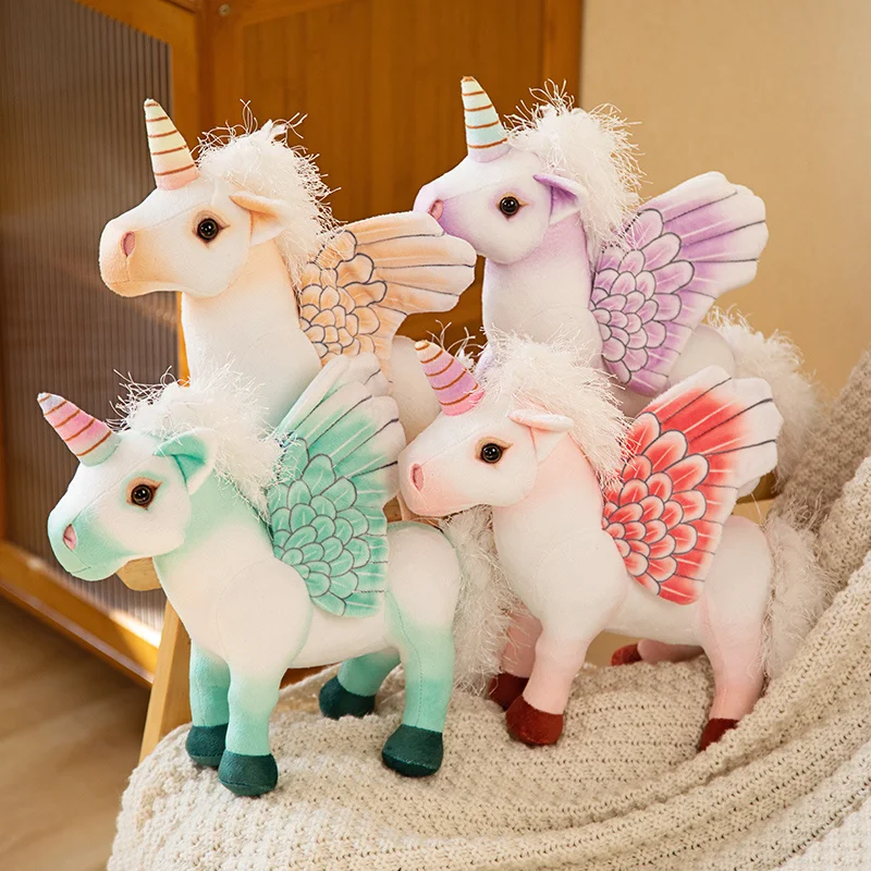 

Kawaii Flying Unicorn Stuffed Animals Plush Toys Cute Hugging Unicorn Plushies Pillows for Baby Infant Girls Birthday Party Gift