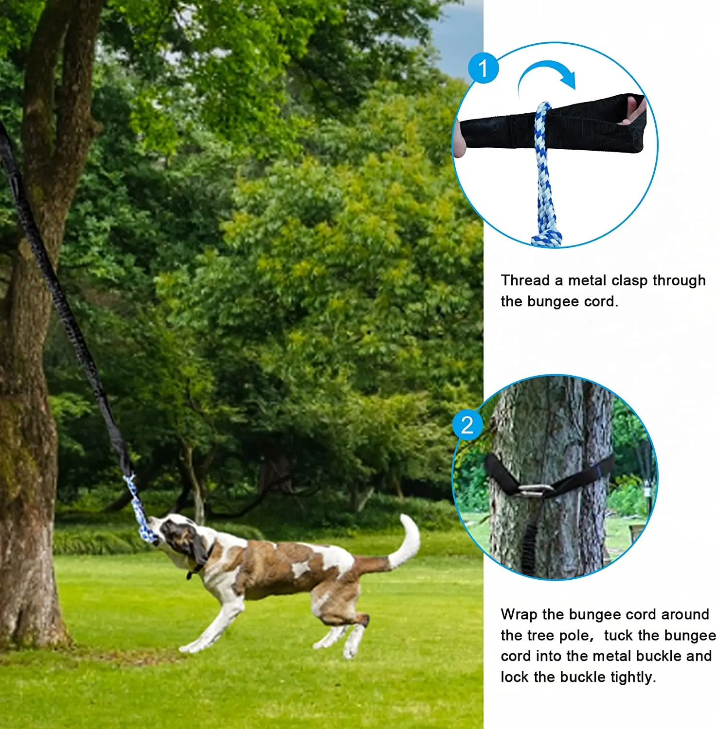 1 Pack Pet Braided Rope Nep Chew Toys Funny Dog Swing Toy Door Pull Abrasion Resistant & Bite Resistant Rope 3
