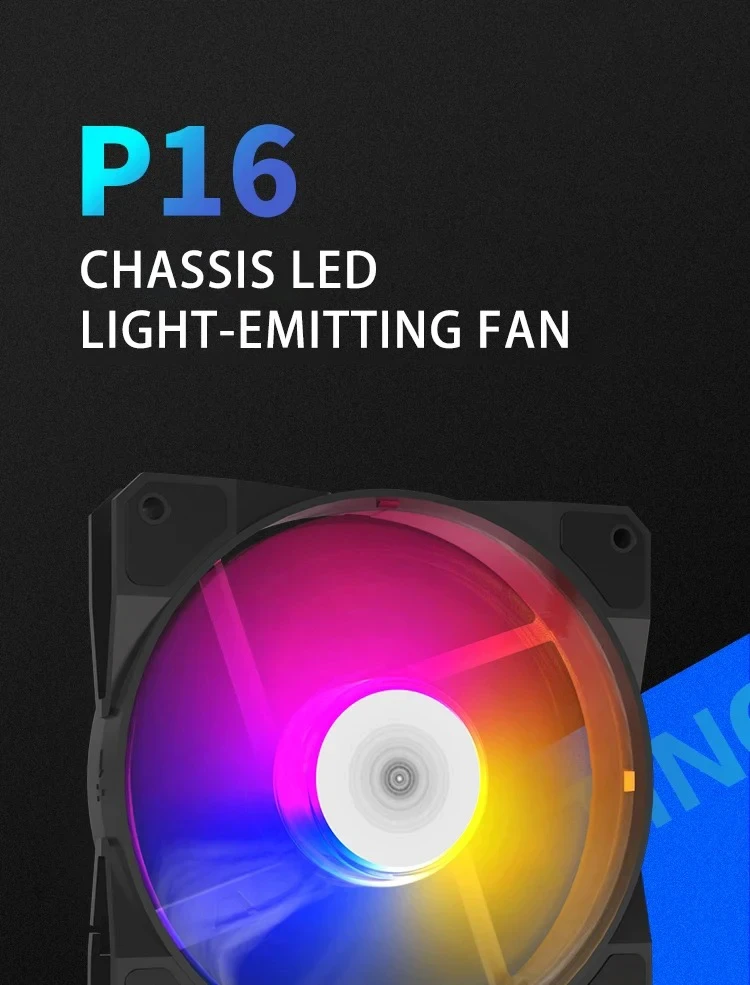 120mm RGB LED 12V PWM 4Pin 1100RPM Silent Cooling Fan for PC Case Water Cooling