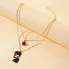 Rock Band My Chemical Romance Cosplay Necklace Music Band MCR Three Cheers Rose Unisex Choker Pendant Jewelry Accessories Props 5