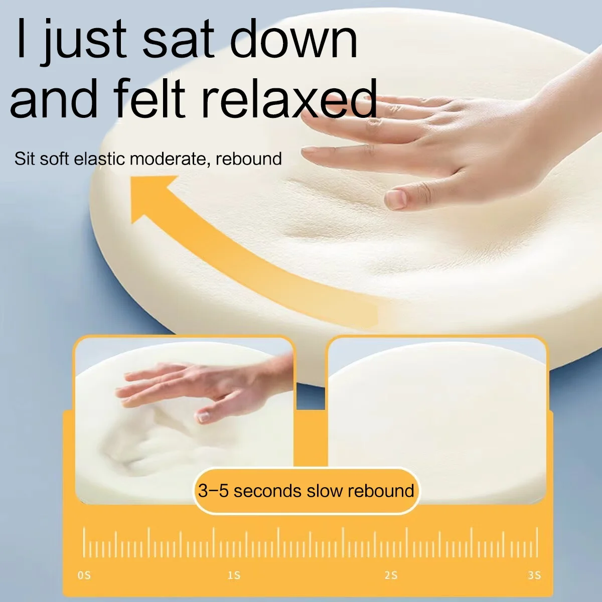 Inyahome Comfortable Memory Foam Seat Cushion Padded Anti-Slip Soft Round Stool Cushion Chair Pad for Home Kitchen Car & Office BEST SELLERS Inyahome Comfortable Memory Foam Seat Cushion Padded Anti-Slip Soft Round Stool Cushion Chair Pad for Home Kitchen Car & Office BEST SELLERS