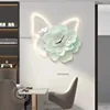 Modern Creative Butterfly Digital Wall Clocks Luxury Dining Room Decor Wall Clock Living Room Decoration Led Luminous Wall Clock 5
