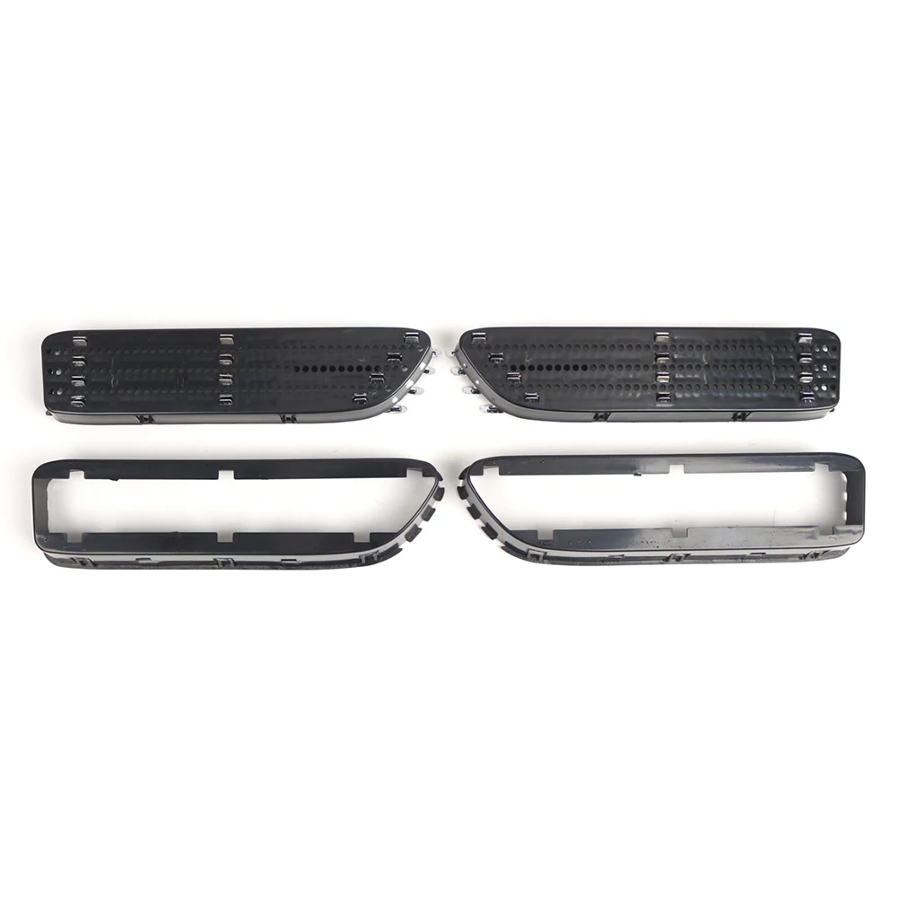 Replacement Glossy Black Fender Side Grille Vents Cover For BMW E46 M3 2001-2006
