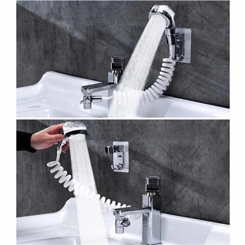 Bathroom Shower Head Basin Water Tap External Shower Toilet Hold Filter Flexible Nozzle Suit Wash Hair House Artifact Shower 6
