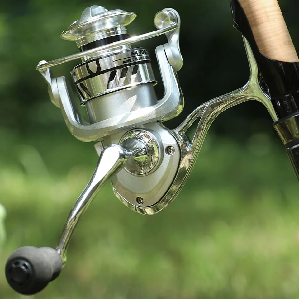 WALK FISH All-Metal Silver Freshwater And Seawater Dual Use Fishing Reel  Big Pulling Drag Spinning Reel Durable Carp Fishing - AliExpress