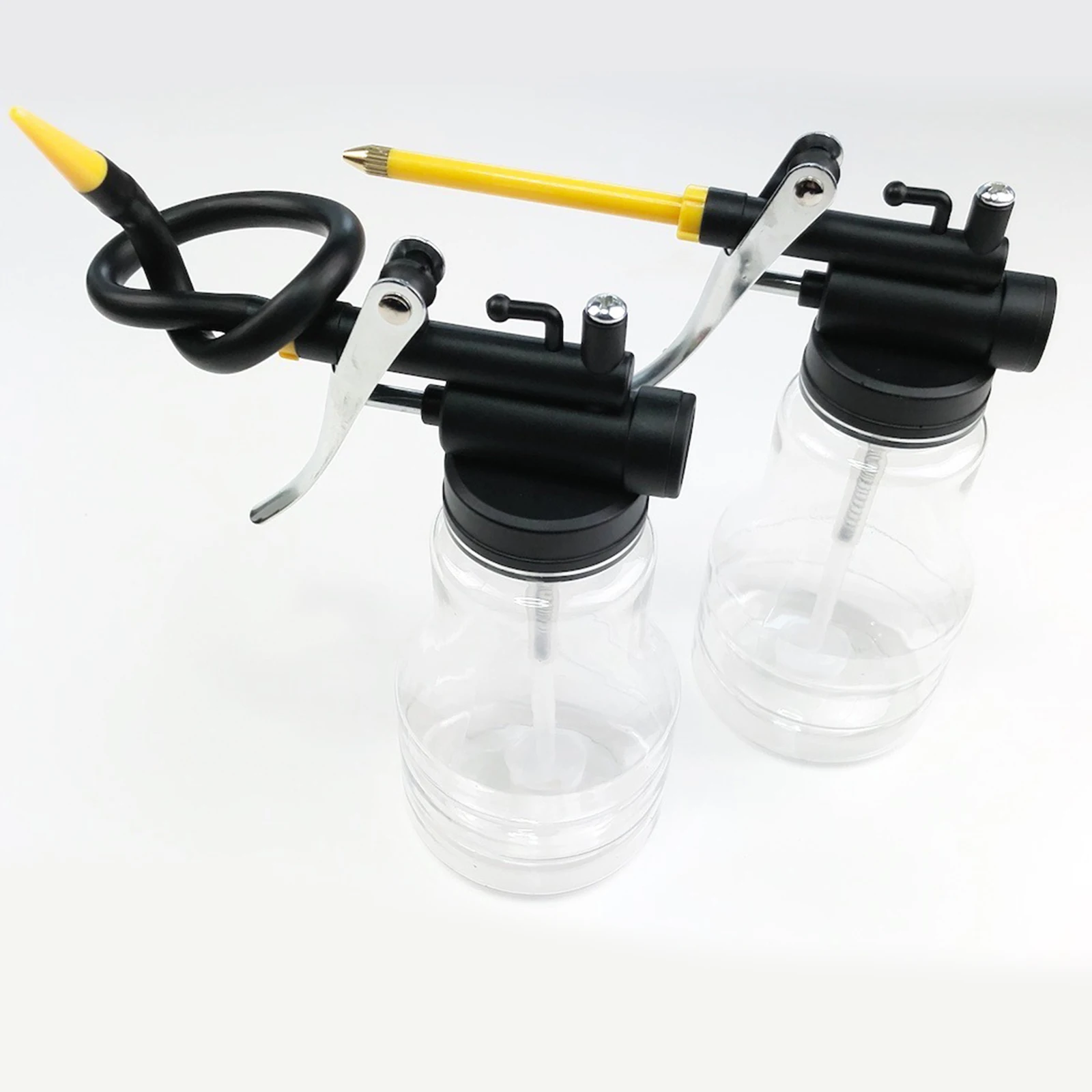 

8oz Transparent Oil Can Pump Oiler Mini Flexible Hose Anti-drop. Durable, Long Time Time to Use