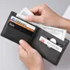 2023 New Wallet Men Short Dollar Clip Zipper Simple Soft Leather Lightweight 5