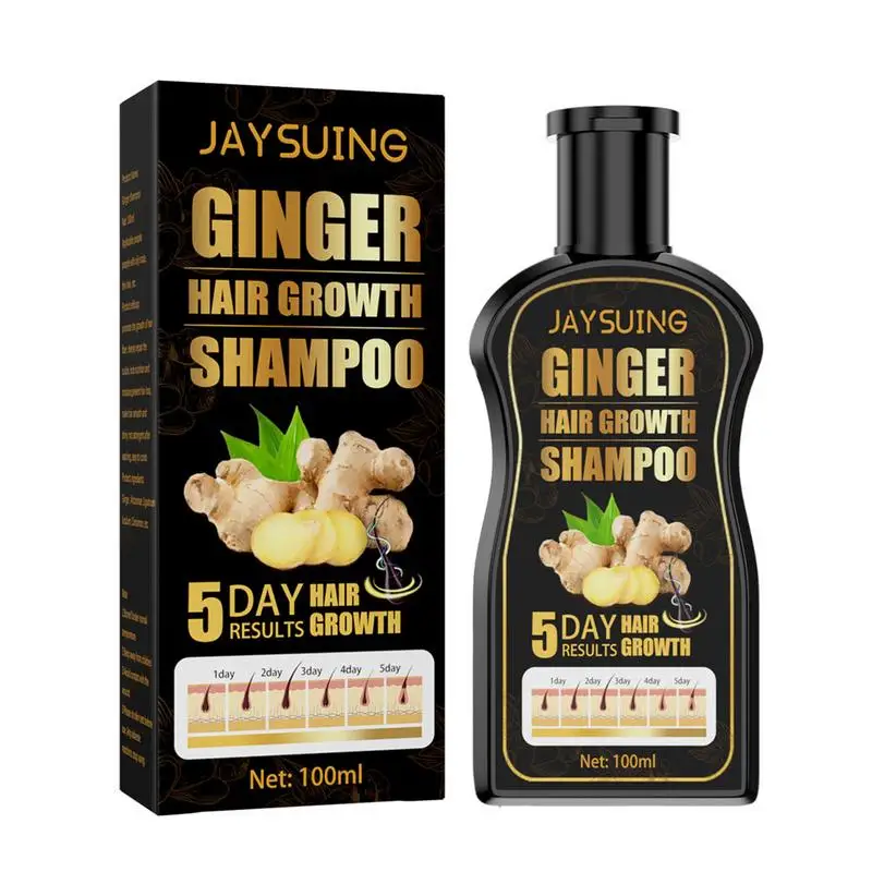 

Ginger Hair Growth Shampoo Natural Anti Hair Loss Soap Fast Grow Prevent Baldness Unisex Germinal Liquid Soap Ginger Shampoo