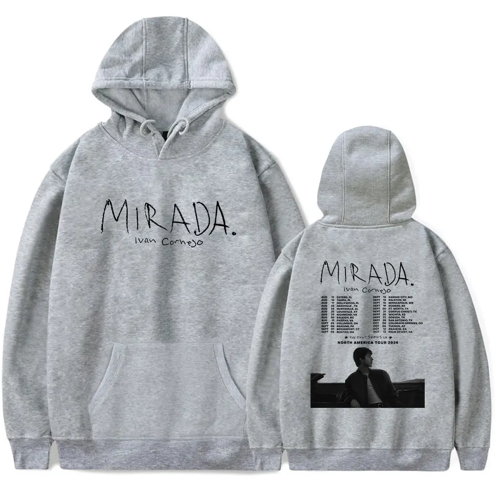 thumbnail image 1 of Sudadera con capucha de la gira Mirada de Ivan Cornejo 2024 para hombre y mujer, unisex, de hip hop, de manga larga, ropa de calle con capucha, 1 of 5