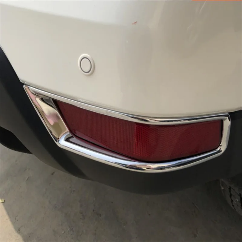 ABS Chrome Front + Rear Fog Light Lamp Cover For Nissan Rogue XTrail