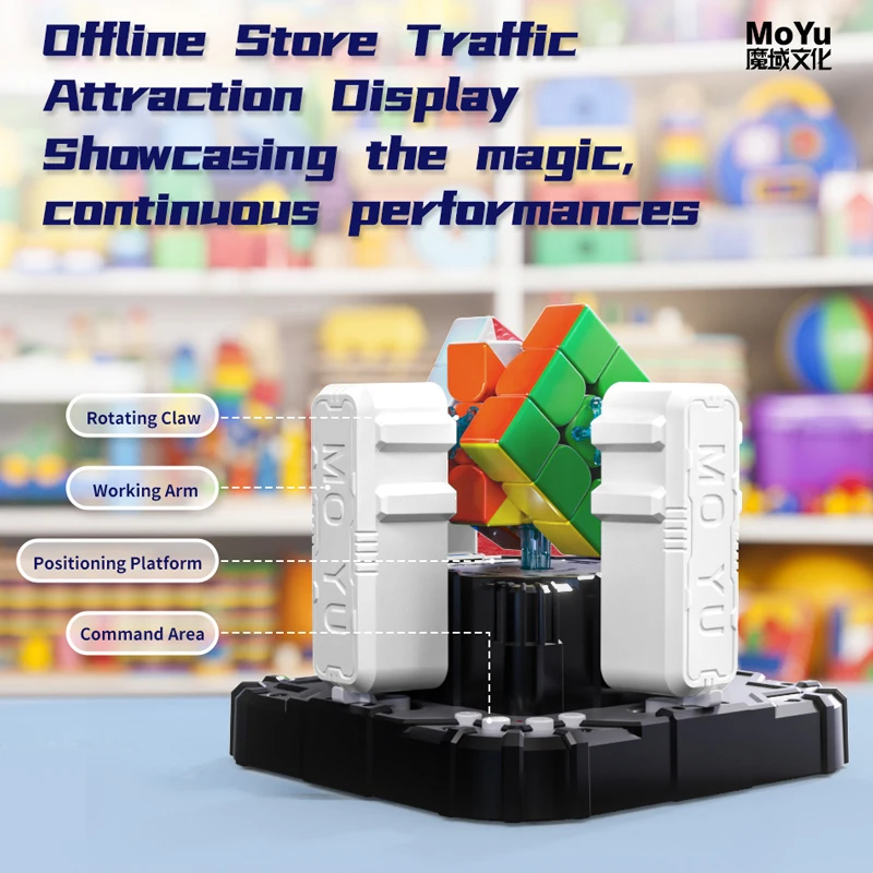 MOYU Smart Magic Cube Restoration Robot Intelligent Vision Recognition One Button Scramble Machine Speedcube Solve Looping Cubo 5