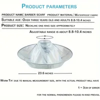 New In 2024 Hot Sale Adult Medium Size Haircut Cloak Cloth Hair Dye Breathable Household Haircut Cloak Foldable Haircut Tool 2