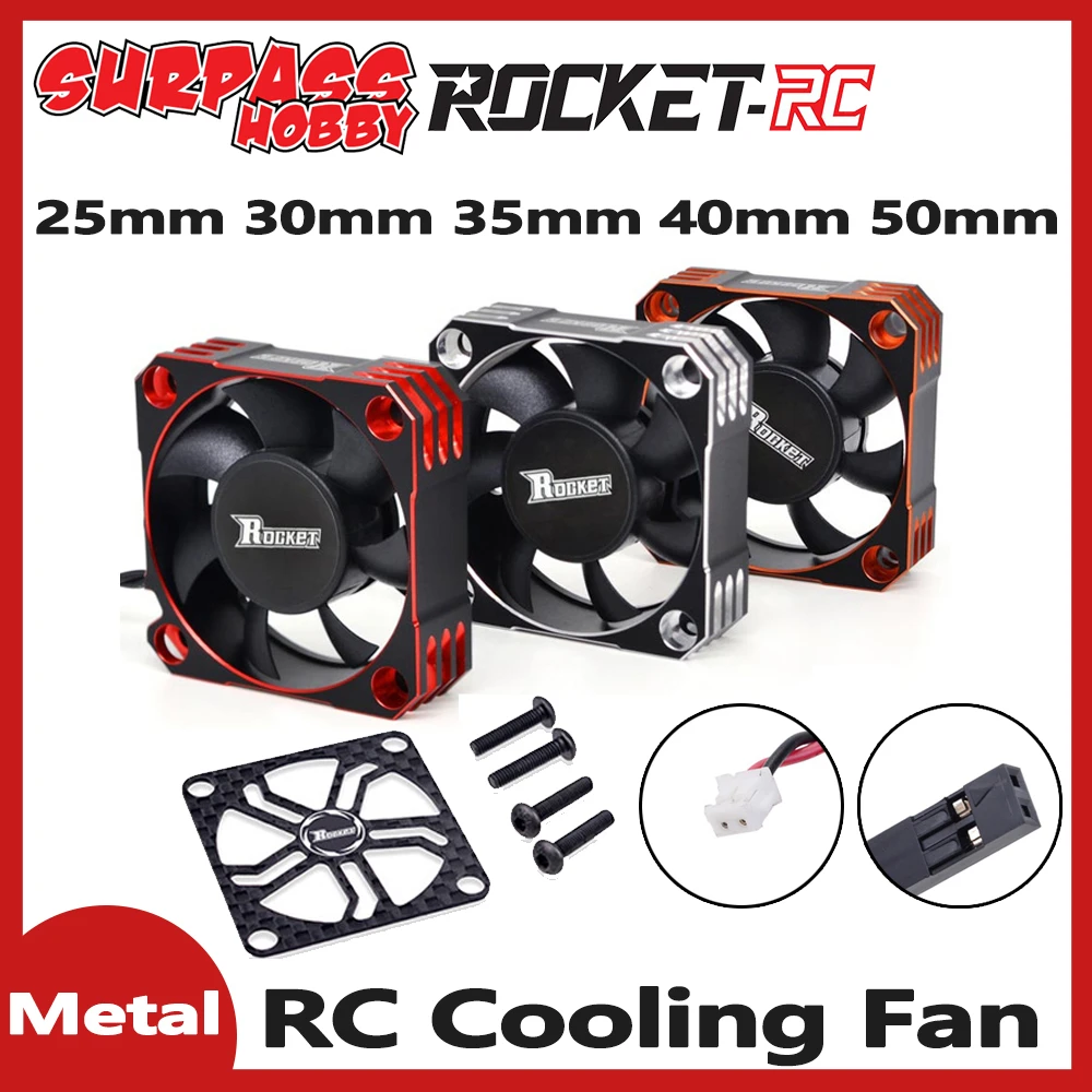Surpass Hobby Rc Cooling Fan 25mm 30mm 35mm 40mm 50mm Aluminum Cool