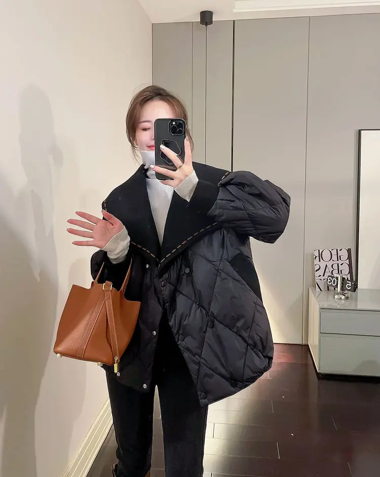 Winter Coats For Women 2023 New Cardigans Y2K Retro Korean Style Clothes Outerwear Vintage Blazer Jackets Warm Cotton Coats Tops
