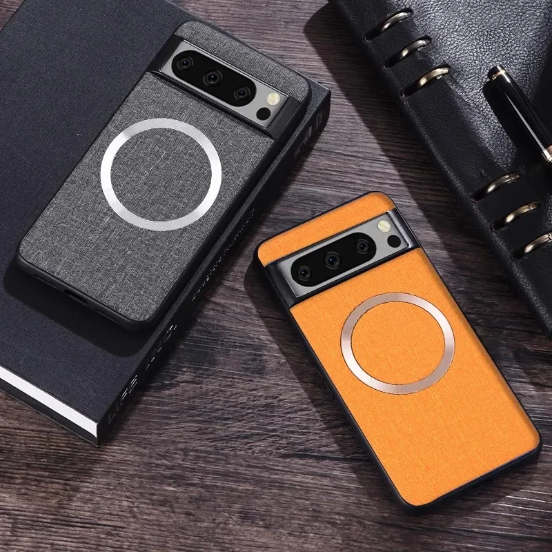MagSafe Fabric Cloth Magnetic Wireless Charging Slim Case Cover