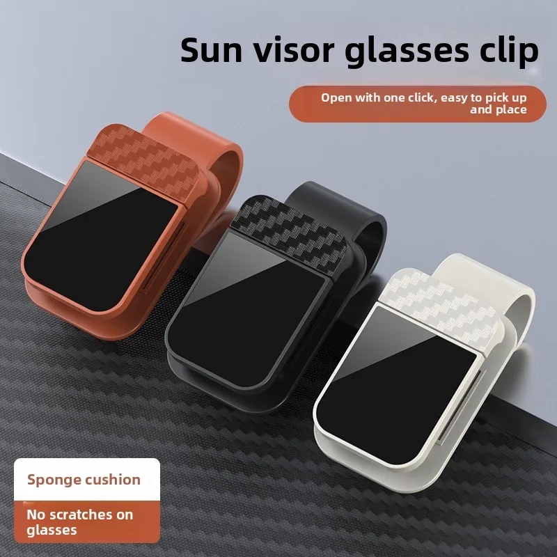 Clip per occhiali da sole per auto, portaocchiali da sole, portaocchiali, clip porta biglietti e carte per auto, accessorio per interni auto