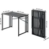 31 Inch Folding Small Computer Desk, Foldable Space-Saving Home Office Table, Simple Study Writing Gaming Workstation 2