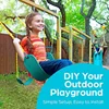 Swing Sets For Backyard-Set Includes 18Inch Trapeze Swing Bar & 48Inch Heavy Duty Chain With Locking Carabiners (Green) 4