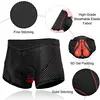 X-TIGER Men's Cycling Underwear Shorts 5D Gel Pad Breathable Non-Slip Bike Shorts Bike Underpant MTB Road Bike Riding Shorts 6
