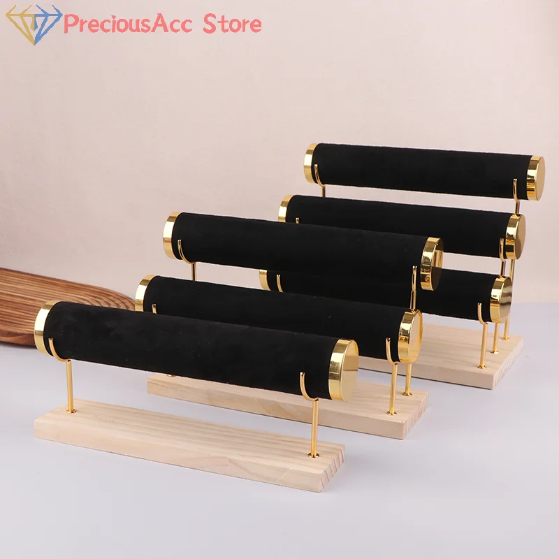 1/2/3-Layer Jewelry Display Stand Wooden Jewelry Bracelet Watch Display Holder For Women Men Ideal Choice For Gifts