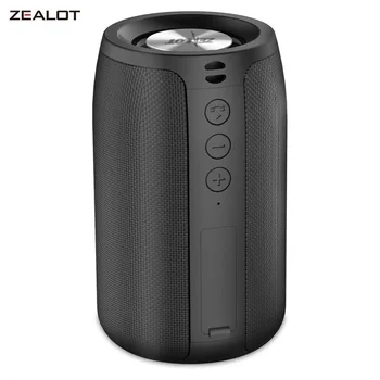 ZEALOT S32 Portable Bluetooth Speaker Mini Wireless HIFI Subwoofer Speaker with fm Radio Column Support TF, TWS, USB Flash Drive 1