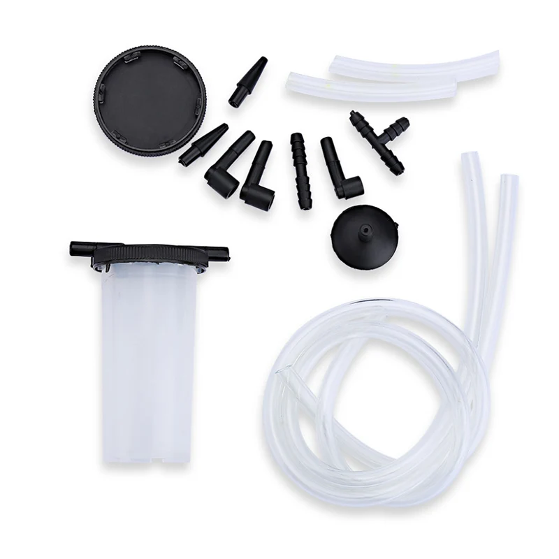 Hand Held Vacuum Pistol Pump Tester Kit DIY Brake Fluid Bleeder Tools Aluminum Pump Body Pressure Vacuum Gauge Multi-functional
