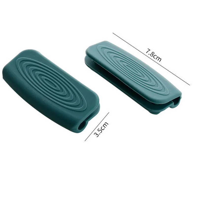 1 Pair Of Silicone Handles anti-scalding non-slip Silicone Pot Handle Cover Heat Insulation Handle Cover Kitchen Accessories