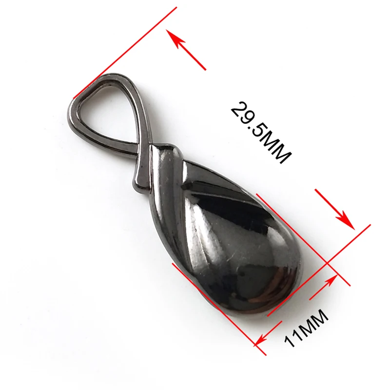 Zipper Pulls with Teardrop Shape, Fashion Apparel Accessories, 5 # Sliders, 20 PCs/Lot