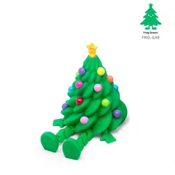 3D Printed Festive Desktop Ornaments: Colorful Christmas Trees with Movable Shapes (A1)