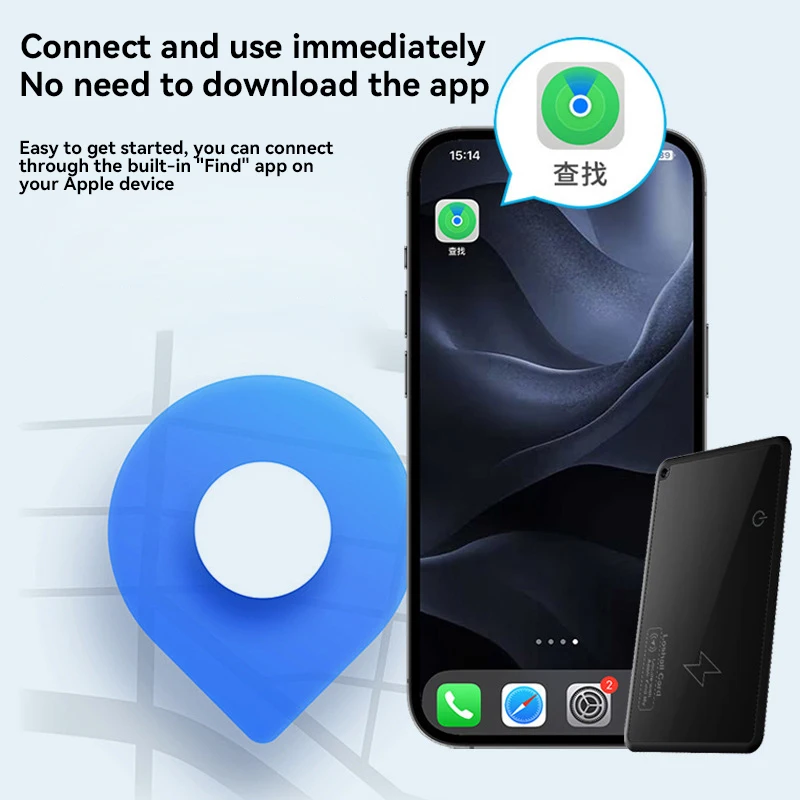 Global Positioning Tracker Anti Loss Device Apple FindMy Suitable Wallet Card Bag Ultra Thin Card For Apple Airtag