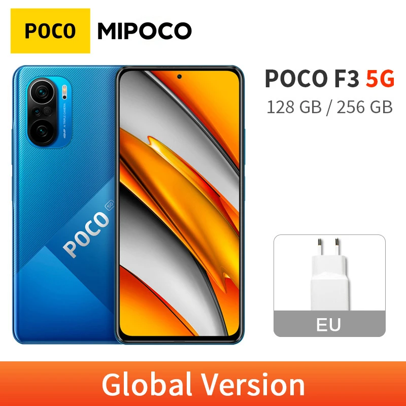 Новый глобальная версия POCO F3 6 ГБ 128 ГБ/8 256 Snapdragon 870 5G 120 Гц E4 AMOLED NFC 33 Вт Быстрая
