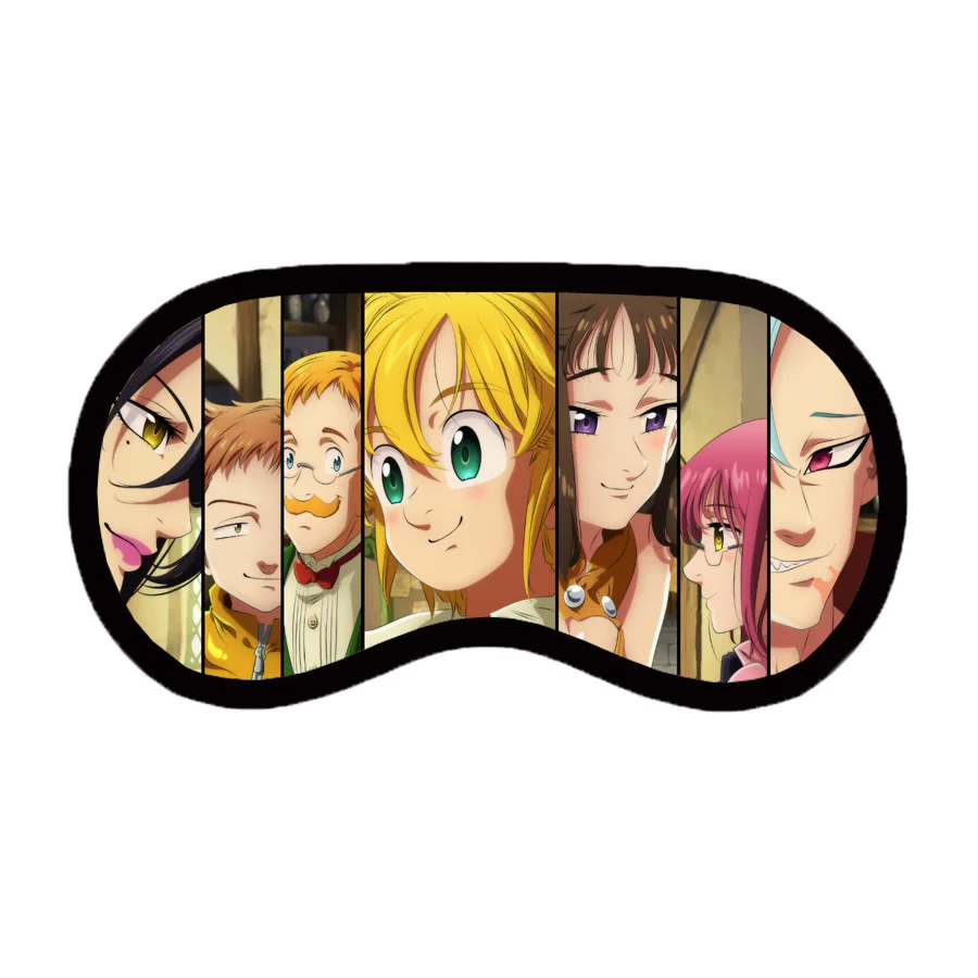 

Cartoon anime The Seven Deadly Sins Patch Unisex Sleep Blindfold Casual Eyes Mask Eyepatch Teenager Cute eyes mask