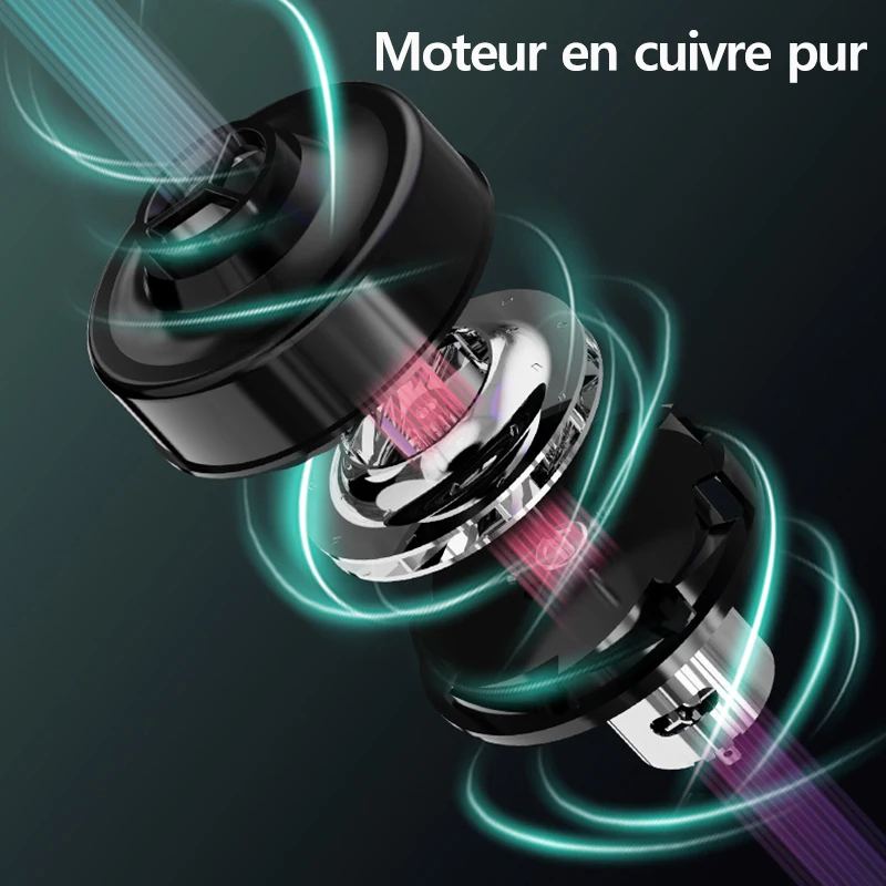 Mini aspirateur de voiture sans fil, 8000Pa, à main, pour maison