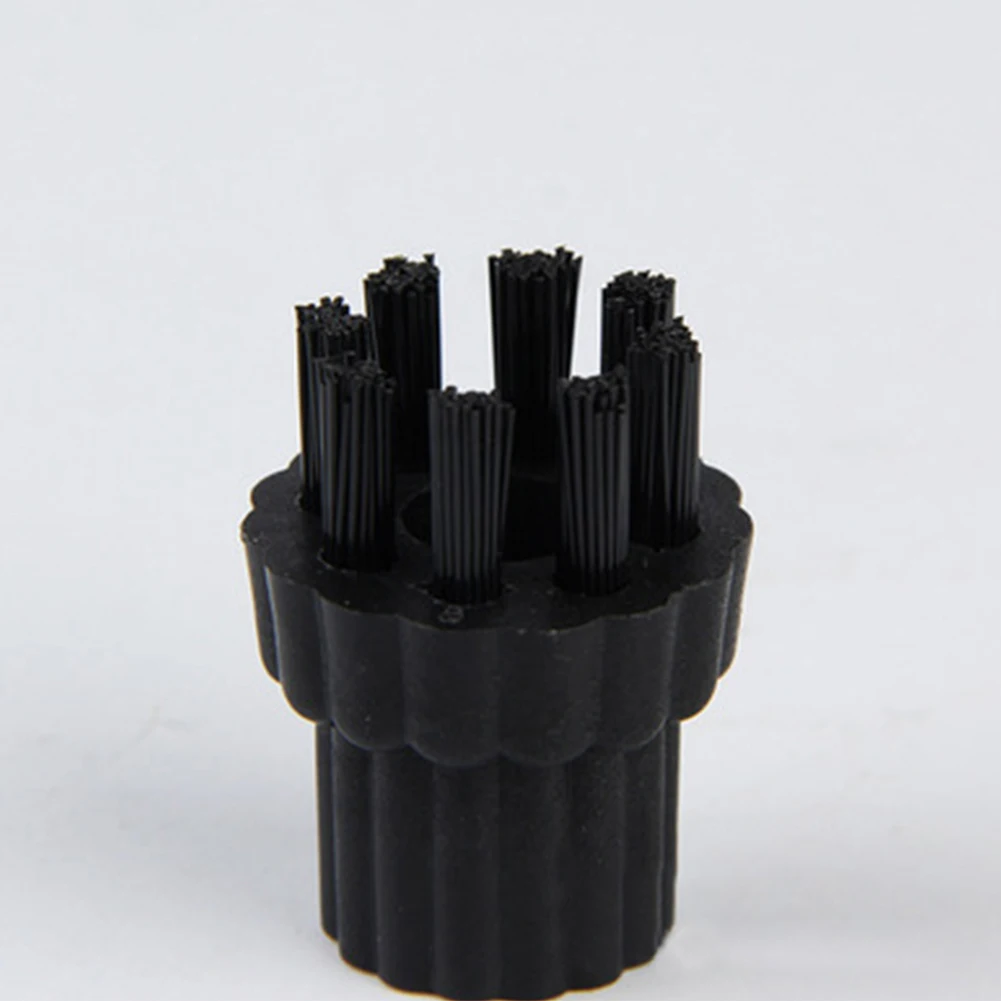 Steam Cleaner Brush Head Nozzel Brush And Brass Nylon Brush Head Set for Steam Mop Cleaning Mop Nozzle Connector Replacement Accessories