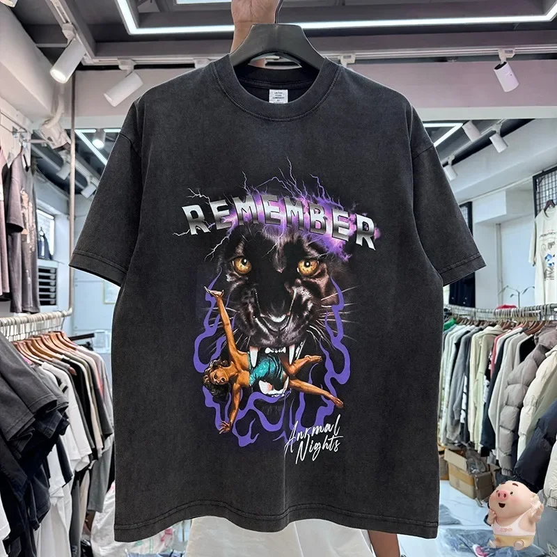 

Remember Digital Printing T Shirt 2024ss Tee T-Shirt O-neck Tops Soft fabric