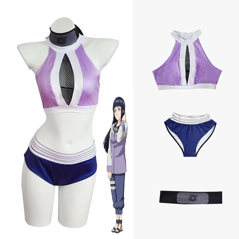 

Anime Hinata Hyuga Sexy Swimsuit Cosplay Costume Swimwear Outfits Halloween Carnival Suit For Woman