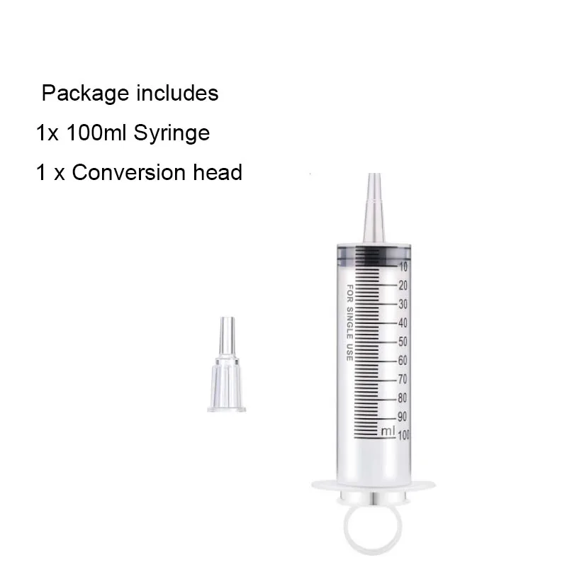 Large Capacity Syringe Reusable   Plastic Pump Nutrient Sterile Health Measuring Syringe pumping oil feeding enema glue filling