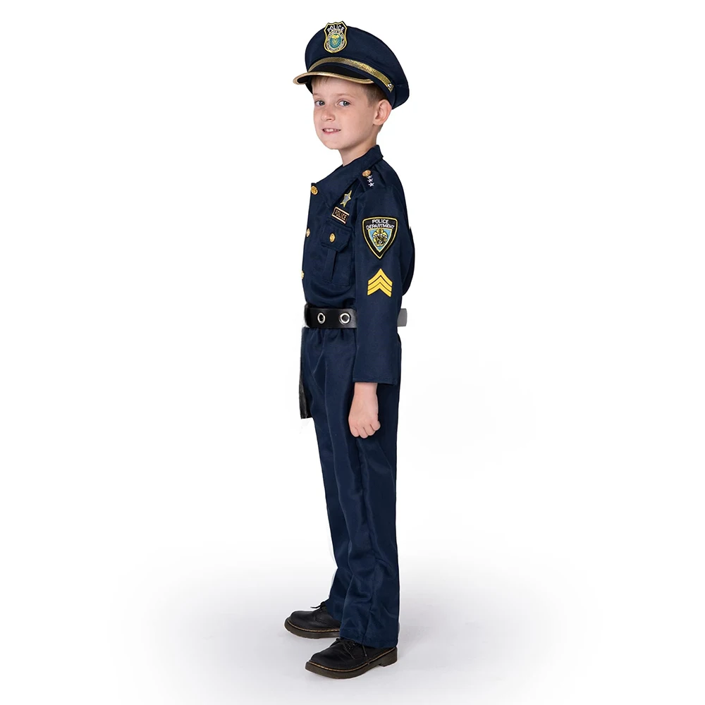Kids Cosplay Costume Police Officer