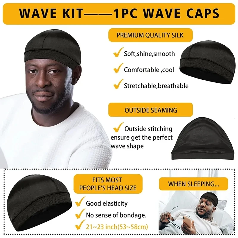 360 Wavy Frizz Control Gel Strong Hold Nourishing Scalp Wave Cream Natural Anti-Hair Loss Clay Hair Pomade for African Black Men 6